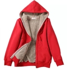 Small Quantity Clothing Production Women'S Long Sleeve Hoodies Solid Color Fleece Loose Coat