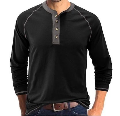 Small Quantity Garment Manufacturer Men Shirts Solid Color Long Sleeved With Button