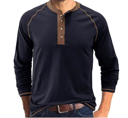 Small Quantity Garment Manufacturer Men Shirts Solid Color Long Sleeved With Button